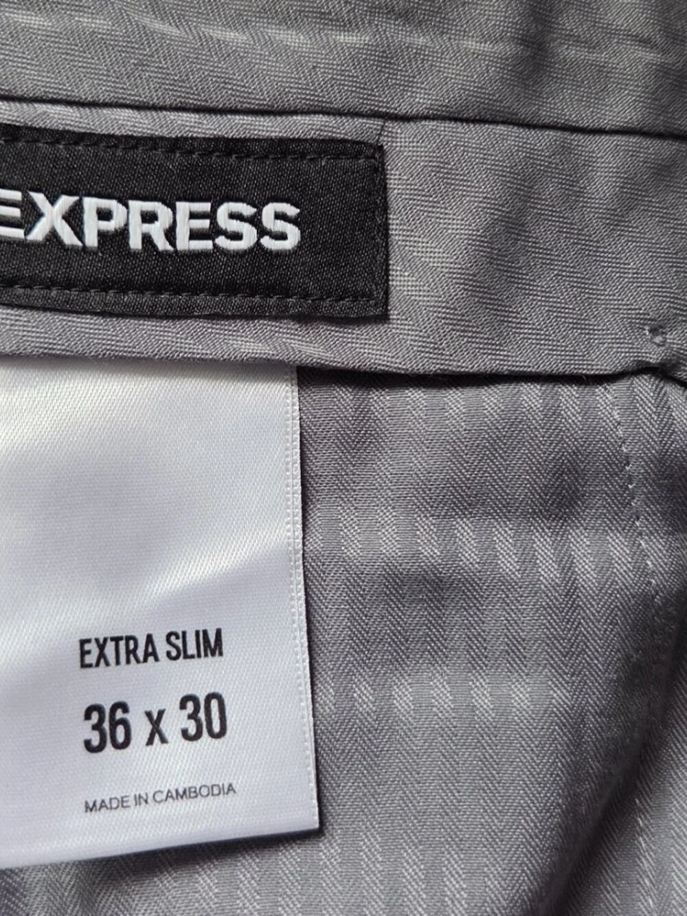 Express Mens Pants Sage Green Size 36x30 Extra Slim